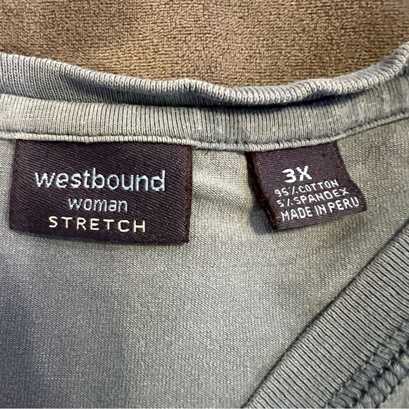 Westbound Red and Blue/Gray Long Sleeve Tees - set of 2 - Picture 5 of 6